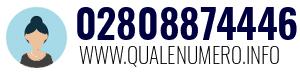 Numero di telefono 02808874446 02808874446