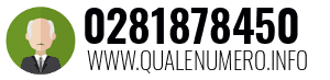 Numero di telefono 0281878450 0281878450