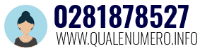 Numero di telefono 0281878527 0281878527
