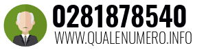 Numero di telefono 0281878540 0281878540