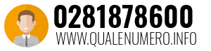 Numero di telefono 0281878600 0281878600