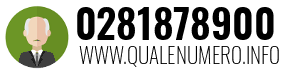 Numero di telefono 0281878900 0281878900