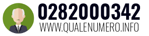 Numero di telefono 0282000342 0282000342