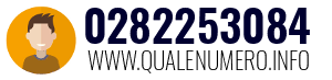 Numero di telefono 0282253084 0282253084