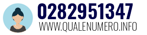 Numero di telefono 0282951347 0282951347