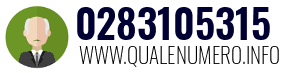 Numero di telefono 0283105315 0283105315