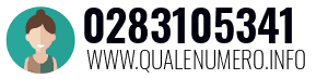 Numero di telefono 0283105341 0283105341
