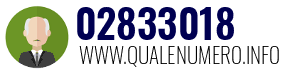 Numero di telefono 02833018 02833018