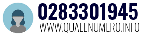 Numero di telefono 0283301945 0283301945