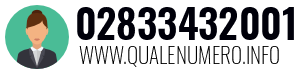 Numero di telefono 02833432001 02833432001