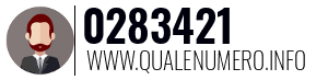 Numero di telefono 0283421 0283421