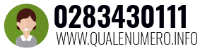 Numero di telefono 0283430111 0283430111