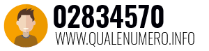Numero di telefono 02834570 02834570