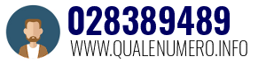 Numero di telefono 028389489 028389489