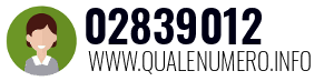 Numero di telefono 02839012 02839012