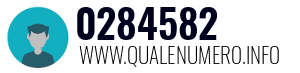 Numero di telefono 0284582 0284582