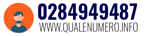 Numero di telefono 0284949487 0284949487