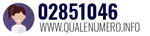 Numero di telefono 02851046 02851046