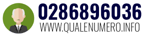 Numero di telefono 0286896036 0286896036