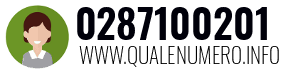 Numero di telefono 0287100201 0287100201