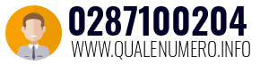 Numero di telefono 0287100204 0287100204