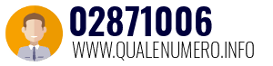 Numero di telefono 02871006 02871006