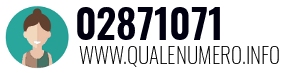 Numero di telefono 02871071 02871071