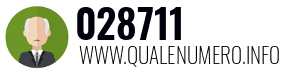 Numero di telefono 028711 028711