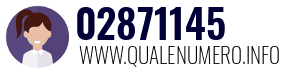 Numero di telefono 02871145 02871145