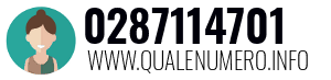 Numero di telefono 0287114701 0287114701