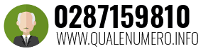 Numero di telefono 0287159810 0287159810