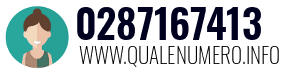 Numero di telefono 0287167413 0287167413