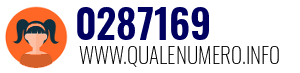 Numero di telefono 0287169 0287169