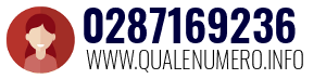Numero di telefono 0287169236 0287169236