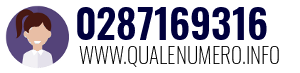 Numero di telefono 0287169316 0287169316