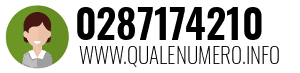 Numero di telefono 0287174210 0287174210