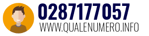 Numero di telefono 0287177057 0287177057