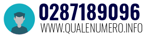 Numero di telefono 0287189096 0287189096