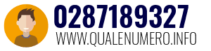 Numero di telefono 0287189327 0287189327