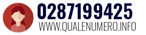 Numero di telefono 0287199425 0287199425