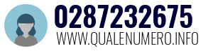 Numero di telefono 0287232675 0287232675
