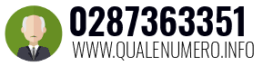 Numero di telefono 0287363351 0287363351