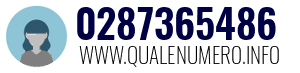 Numero di telefono 0287365486 0287365486