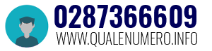 Numero di telefono 0287366609 0287366609