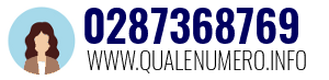 Numero di telefono 0287368769 0287368769