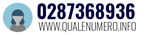 Numero di telefono 0287368936 0287368936