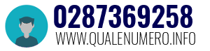 Numero di telefono 0287369258 0287369258