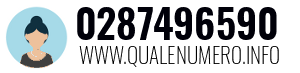 Numero di telefono 0287496590 0287496590