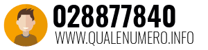 Numero di telefono 028877840 028877840