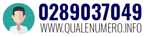 Numero di telefono 0289037049 0289037049